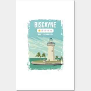 Biscayne Funny One Star Review National Park Travel Poster Florida Posters and Art